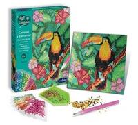 Sentosphère – Canevas à diamanter Toucan G – Activité manuelle strass – Dès 8 ans