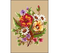 Canevas Antique Bouquet 32x50cm
