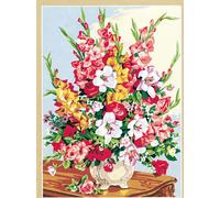 Canevas Antique Bouquet De Glaïeuls 45x60cm - Se929.363