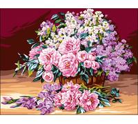 Canevas Antique Bouquet De Pivoine Rafael Angelo 50x65cm
