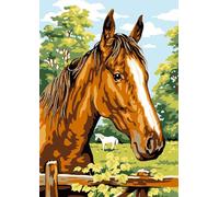 Canevas Antique Cheval 32x50cm