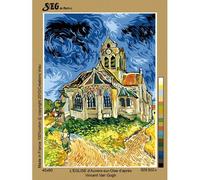 Canevas Antique Eglise D'auvers Sur Oise Van Gogh 45x60cm - Se929.502
