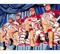 Canevas Antique French Cancan 50x65cm