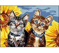 Canevas Antique Frères Tournesols 32x50cm