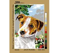 Canevas Antique Jack Russel 30x40cm - Se928.340