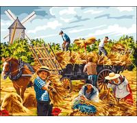 Canevas Antique La Moisson Mimo Verdé 65x80cm