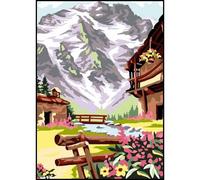 Canevas Antique La Montagne 32x50cm