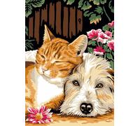 Canevas Antique Le Calin 32x50cm