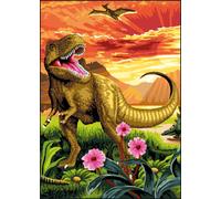 Canevas Antique Le Dinosaure 32x50cm