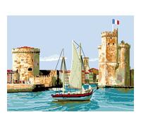 Canevas Antique Le Port De La Rochelle 50x65cm