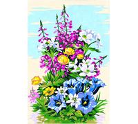 Canevas Antique Le Vase De Fleurs 30x40cm