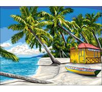 Canevas Antique Les Antilles Rafael Angelo 50x65cm