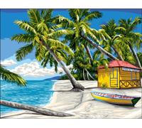 Canevas Antique Les Antilles Rafael Angelo 50x65cm