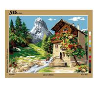 Canevas antique Les cîmes 45x60cm