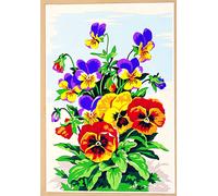 Canevas Antique Les Pensées 30x40cm - Se928.224