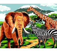 Canevas Antique Mont Kilimandjaro 50x65cm