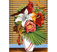 Canevas Antique Plume Exotique 40x50cm - Se926.308