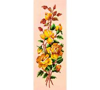 Canevas Antique Roses Jaunes 25x60cm - Se950.32