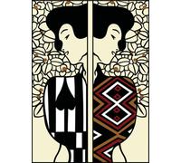 Canevas Antique Silhouette Klimt 45x60cm - Se929.570