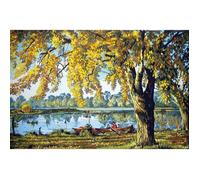 Canevas imprimé CDA - Automne au bord du lac 40x60 cm