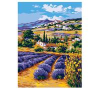Canevas imprimé CDA - Champs de lavande 30x40 cm