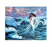 Canevas imprimé CDA - Esprit des vagues 50x40 cm