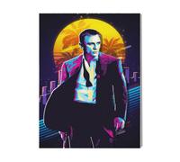 Canevas Imprimer Film Cinéma Casino Royale Daniel Craig=4893 Diy Installer 40x50cm Sur Toil