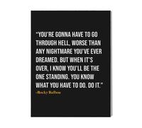 Canevas Imprimer Film Cinéma Citation De Rocky Balboa=2560 Diy Installer 40x50cm Sur Toil