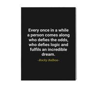 Canevas Imprimer Film Cinéma Citation De Rocky Balboa=5003 Diy Installer 40x50cm Sur Toil