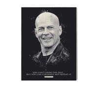 Canevas Imprimer Film Cinéma Citations De Bruce Willis=4473 Diy Installer 40x50cm Sur Toil
