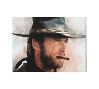 Canevas Imprimer Film Cinéma Clint Eastwood=1175 Diy Installer 40x50cm Sur Toil