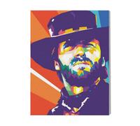 Canevas Imprimer Film Cinéma Clint Eastwood=2823 Diy Installer 40x50cm Sur Toil