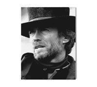 Canevas Imprimer Film Cinéma Clint Eastwood=3962 Diy Installer 40x50cm Sur Toil