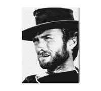 Canevas Imprimer Film Cinéma Clint Eastwood=7628 Diy Installer 40x50cm Sur Toil