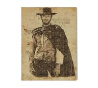 Canevas Imprimer Film Cinéma Clint Eastwood=9485 Diy Installer 40x50cm Sur Toil