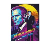 Canevas Imprimer Film Cinéma Daniel Craig=7837 Diy Installer 40x50cm Sur Toil