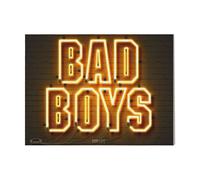 Canevas Imprimer Film Cinéma Enseigne Au Néon Bad Boys=103 Diy Installer 40x50cm Sur Toi