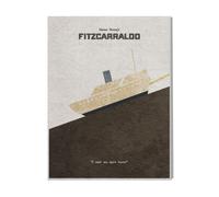 Canevas Imprimer Film Cinéma Fitzcarraldo Minimaliste=4438 Diy Installer 40x50cm Sur Toil