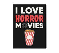 Canevas Imprimer Film Cinéma J'aime Les Films D'horreur=8496 Diy Installer 40x50cm Sur Toil