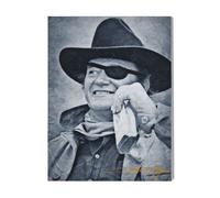 Canevas Imprimer Film Cinéma John Wayne Classique=8600 Diy Installer 40x50cm Sur Toil