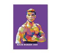 Canevas Imprimer Film Cinéma Kick Boxer Van Damme=9546 Diy Installer 40x50cm Sur Toil