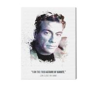 Canevas Imprimer Film Cinéma Légendaire Jean Claude Van Damme Et Sa Citation.=7692 Diy Installer 40x50cm Sur Toi
