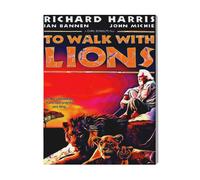 Canevas Imprimer Film Cinéma Marcher Avec Les Lions=3226 Diy Installer 40x50cm Sur Toil
