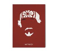 Canevas Imprimer Film Cinéma Moustaches Légendaires - M. Miyagi De Karate Kid.=5121 Diy Installer 40x50cm Sur Toi