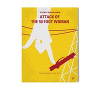 Canevas Imprimer Film Cinéma No276 Mon Attaque De La Femme De 50 Pieds Post De Film Minimal ...=9283 Diy Installer 40x50cm Sur Toil