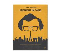 Canevas Imprimer Film Cinéma No312 Mon Minuit À Paris Affiche De Film Minimale Pendant Que...=4147 Diy Installer 40x50cm Sur Toi