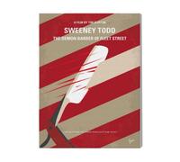 Canevas Imprimer Film Cinéma No849 Mon Affiche De Film Minimale Sweeney Todd=5840 Diy Installer 40x50cm Sur Toil