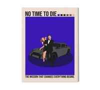 Canevas Imprimer Film Cinéma Pas Le Temps De Mourir=3138 Diy Installer 40x50cm Sur Toil