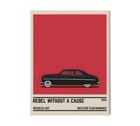 Canevas Imprimer Film Cinéma Rebelle Sans Cause Voiture=696 Diy Installer 40x50cm Sur Toil