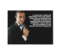 Canevas Imprimer Film Cinéma Sean Conneryjames Bond=95 Diy Installer 40x50cm Sur Toil